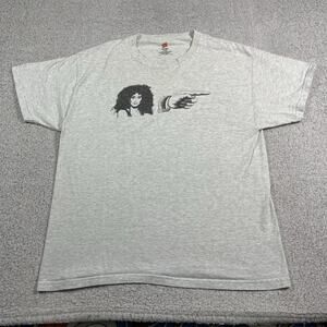 Cher Shirt Mens Large Gray Y2K 2000s Singer Vintage